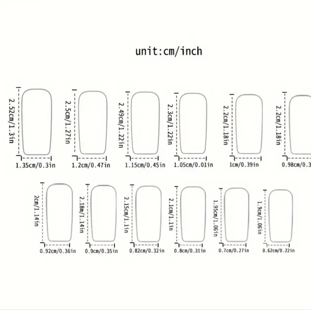 24 Pieces Fake Press On Nails